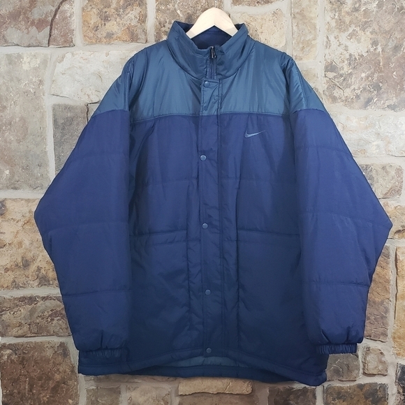 VINTAGE Nike XXL Swoosh Jacket Coat - Picture 2 of 7